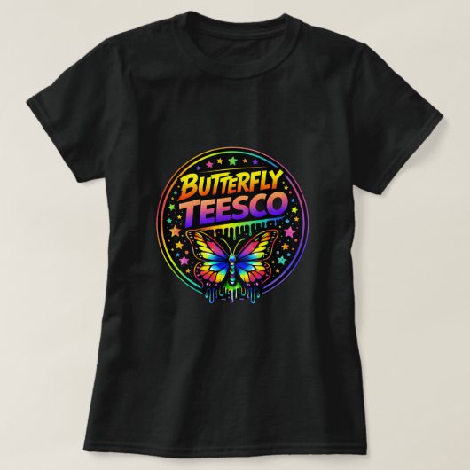 Butterfly TEESCO Graffiti Butterfly Shirt 0047833 (Design voorkant)