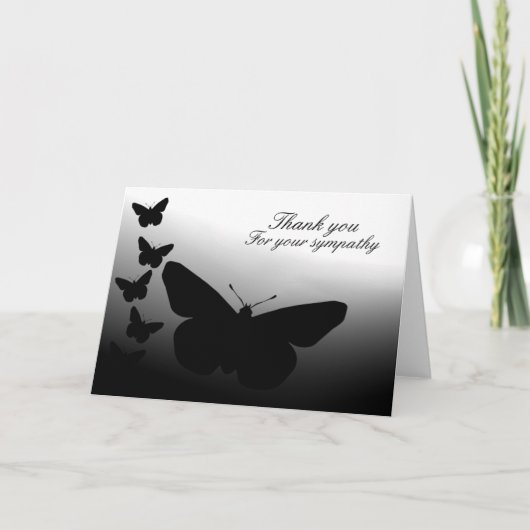 Butterfly Thank You Bedankkaart (Voorkant)