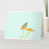 Butterfly "Thank You" Card Bedankkaart (Achterkant)