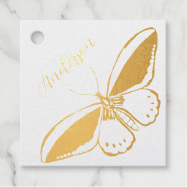 Butterfly Thank You Ink Stamp  Bedankjes Labels