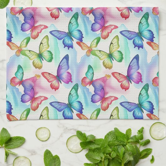 Butterfly Theedoek (Gevouwen)