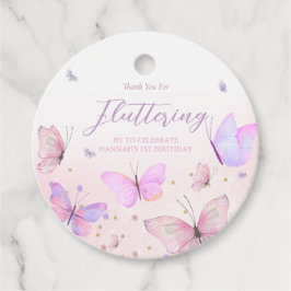 Butterfly Thema Ronde Favor Tags Bedankjes Labels