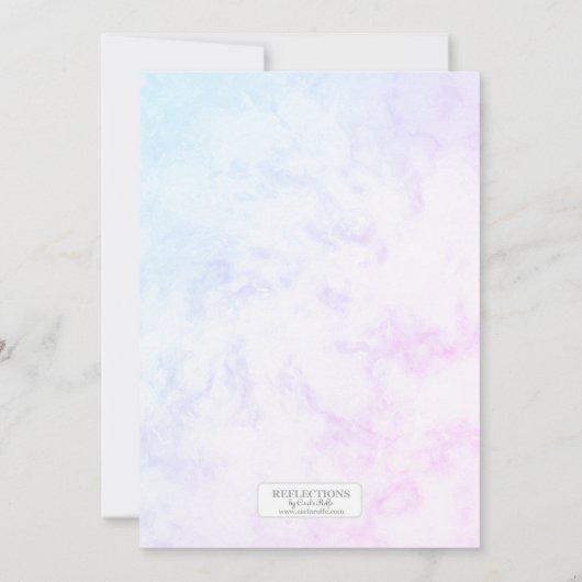 Butterfly Theme Baby Shower Uitnodigingen (Achterkant)