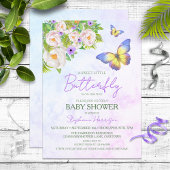 Butterfly Theme Baby Shower Uitnodigingen