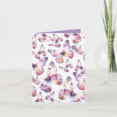 Butterfly Theme Dank u kaarten (Voorkant)