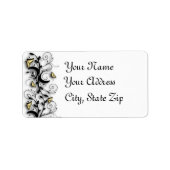 Butterfly Theme Etiket (Voorkant)