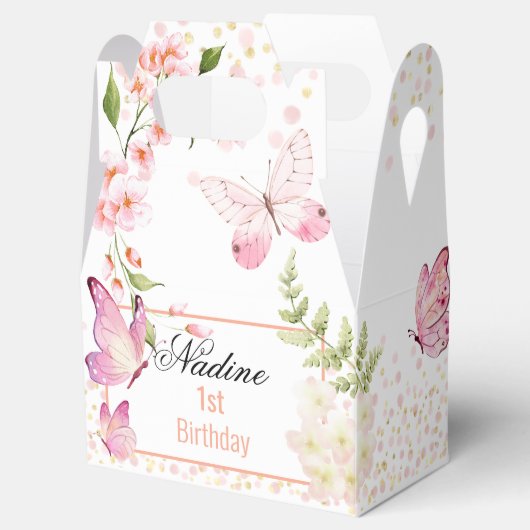 Butterfly Theme Favoriete Box Bedankdoosjes (Geopend)