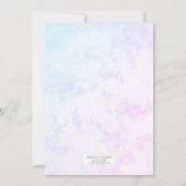 Butterfly Theme Girl's Verjaardagsfeestje Kaart (Achterkant)