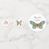 Butterfly Theme Vrijgezellenfeest Confetti (Achterkanten)