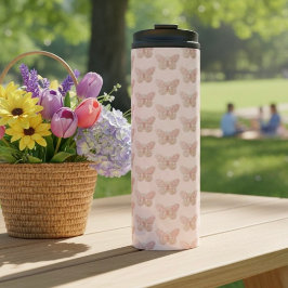 Butterfly Thermal Tumbler Thermosbeker
