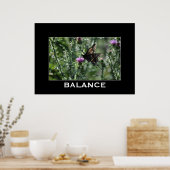 Butterfly & Thistle BALANCE Inspirerend Poster (Keuken)
