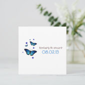 Butterfly ThMED Wedding Invitation Kaart (Staand voorkant)