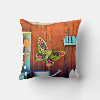 Butterfly Throw Pillow 16" x 16" Kussen