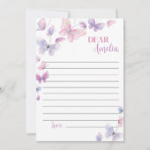 Butterfly Time Capsule Note Kaart (Voorkant)