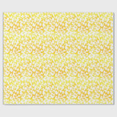 Butterfly Toss (geel) Cadeaupapier (Vlak)