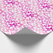Butterfly Toss (roze) Cadeaupapier (Hoek)
