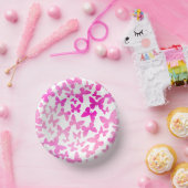 Butterfly Toss (roze) Papieren Kommen (Feest)