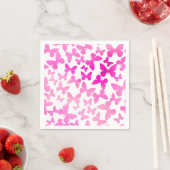 Butterfly Toss (roze) Servet (Insitu)