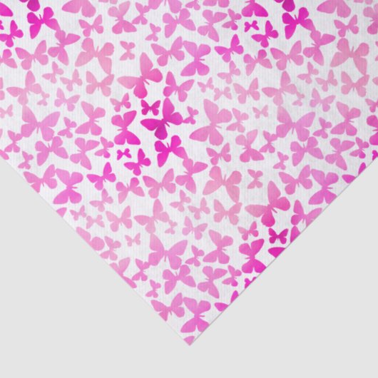 Butterfly Toss (roze) Tissuepapier (Detail)