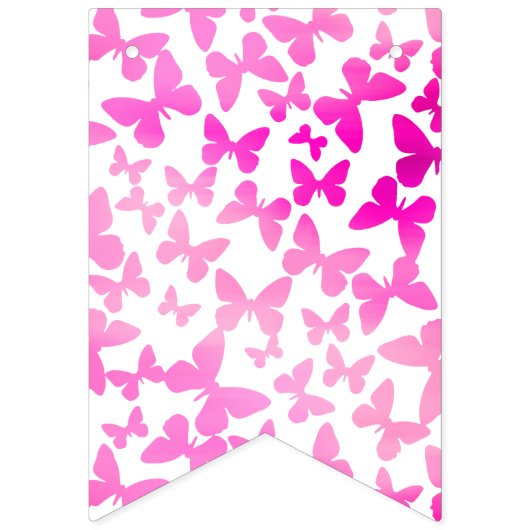 Butterfly Toss (roze) Vlaggetjes (Eerste vlag)