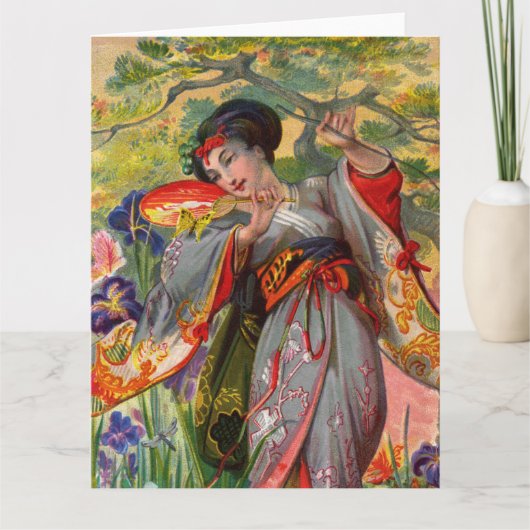 Butterfly Touch Big Wenskaart Kaart (Voorkant)