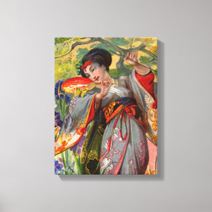 Butterfly Touch Canvas Afdruk