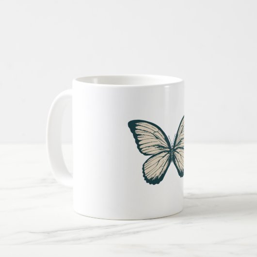 "Butterfly Touch" Koffiemok (Voorkant links)