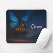 Butterfly Treehouse bij Night Mousepad Muismat (Met muis)