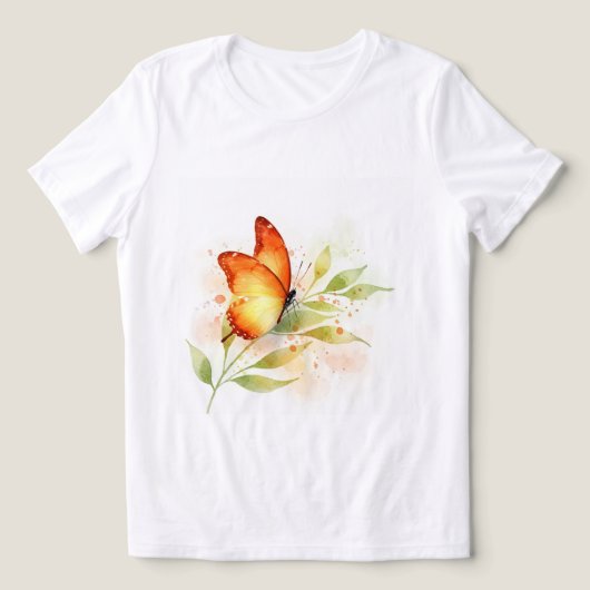 Butterfly Tri-Blend Shirt (Design voorkant)
