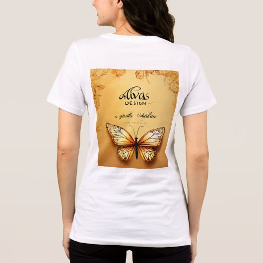 Butterfly Tri-Blend Shirt (Achterkant)