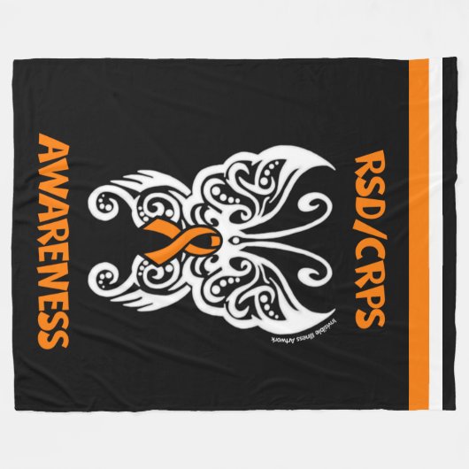 Butterfly/tribaal...RSD/CRPS Fleece Deken (Voorkant (Horizontaal))