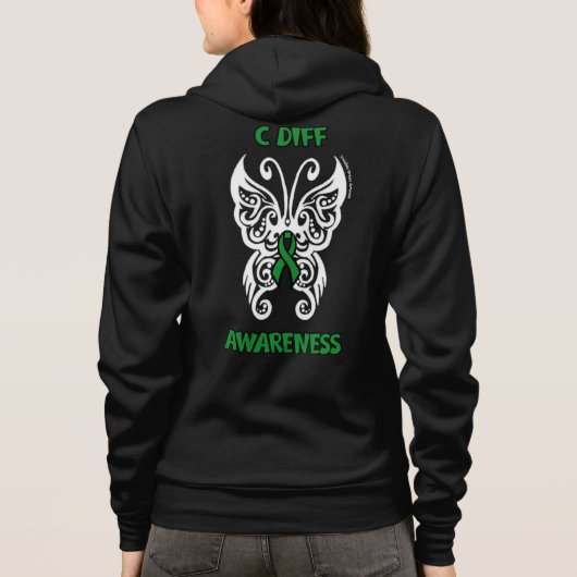 Butterfly Tribal...C Diff Hoodie (Achterkant)