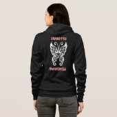 Butterfly Tribal.. Diabetes Hoodie (Achterkant volledig)