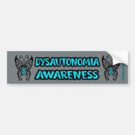 Butterfly/Tribal.. Dysautonomia Bumpersticker