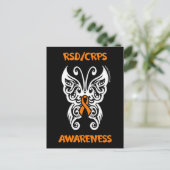 Butterfly/Tribal.. RSD/CRPS-Briefkaart Feestdagenkaart (Staand voorkant)
