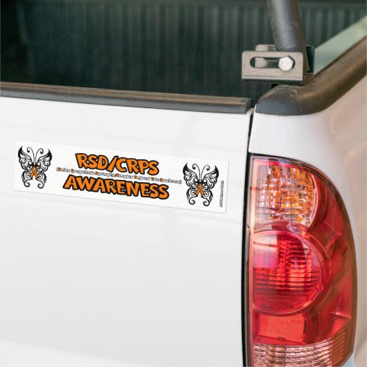 Butterfly Tribal...RSD/CRPS Bumpersticker (Op Truck)