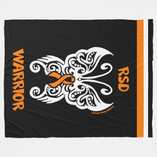 Butterfly/Tribal...RSD Fleece Deken (Voorkant (Horizontaal))