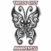 Butterfly Tribal.. Tarlov Cyst Sticker (Voorkant)