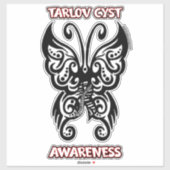 Butterfly Tribal.. Tarlov Cyst Sticker (Vel)