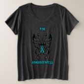 Butterfly Tribal...TN Grote Maat T-shirt (Design voorkant)