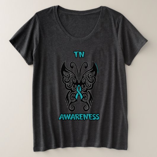 Butterfly Tribal...TN Grote Maat T-shirt (Design voorkant)