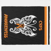 Butterfly/Tribale...CRPS Fleece Deken (Voorkant (Horizontaal))