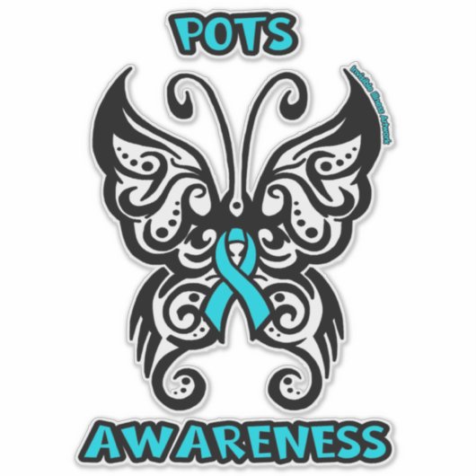 Butterfly/Tribale.. POTS Sticker (Voorkant)