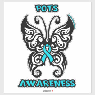 Butterfly/Tribale.. POTS Sticker