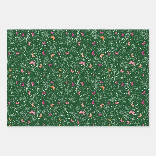 butterfly trio wrapping paper (Voorkant 3)