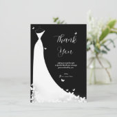 Butterfly Trouwjurk Vrijgezellenfeest Dank u Kaart (Staand voorkant)