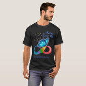 Butterfly Tuberous sclerose Awareness T-shirt (Voorkant volledig)
