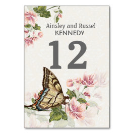 Butterfly Tuin Tafel Nummer Kaart