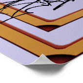 Butterfly Tulips Print, Poster (Hoek)