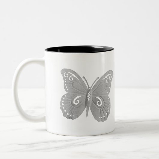 Butterfly Tweekleurige Koffiemok (Links)